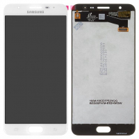 Дисплей Samsung G610 Galaxy J7 Prime, SM-G610 Galaxy On Nxt з сенсором Білий
