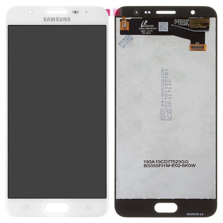 Дисплей для Samsung G610 Galaxy J7 Prime, SM-G610 Galaxy On Nxt с сенсором Белый - 559204