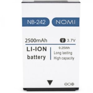 Аккумулятор для Nomi NB-242, i242, 2500mAh - 550727 Аккумулятор для Nomi NB-242, i242, 2500mAh - 550727