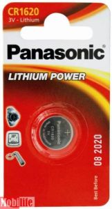 Батарейка Panasonic CR1620 5шт Lithium Цена 1шт. - 511231