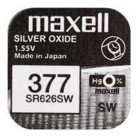Батарейка часовая Maxell 377, V377, SR626SW, SR66, 606