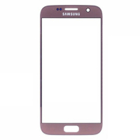 Скло дисплея для ремонту Samsung G930F Galaxy S7 Рожевий