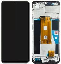 Дисплей Realme C61 с сенсором и рамкой, черный