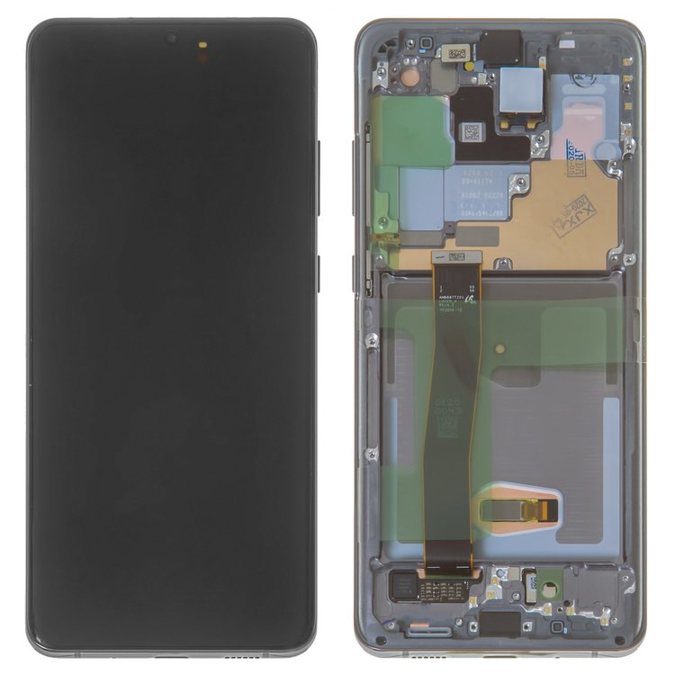 Дисплей для Samsung G988 Galaxy S20 Ultra с сенсором и рамкой Серый - 561589