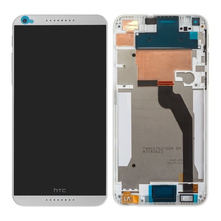 Дисплей HTC Desire 816G с сенсором и рамкой белый (черный шлейф) - 552730