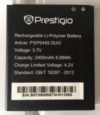 Аккумулятор Prestigio PSP5455 DUO, MultiPhone 5455 Duo 2400mAh