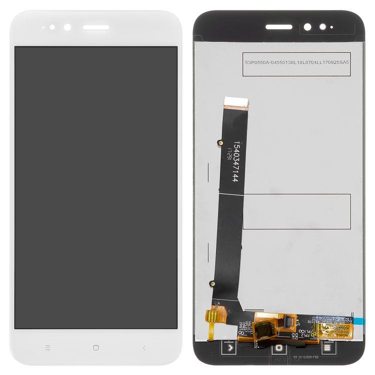 Дисплей для Xiaomi Mi5x, Mi A1 с сенсором белый - 552930