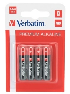 Батарейка Verbatim AAA LR03 4шт Premium Alkaline Цена упаковки. - 548443