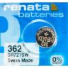 Батарейка часовая Renata 362, V362, D362, SR721SW, SR58, 601 - 538937 Батарейка часовая Renata 362, V362, D362, SR721SW, SR58, 601 - 538937