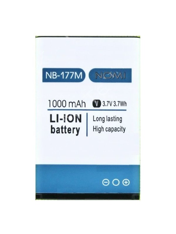 Аккумулятор для Nomi NB-177M, NB-5C, i177, i180, 1000mAh - 549330