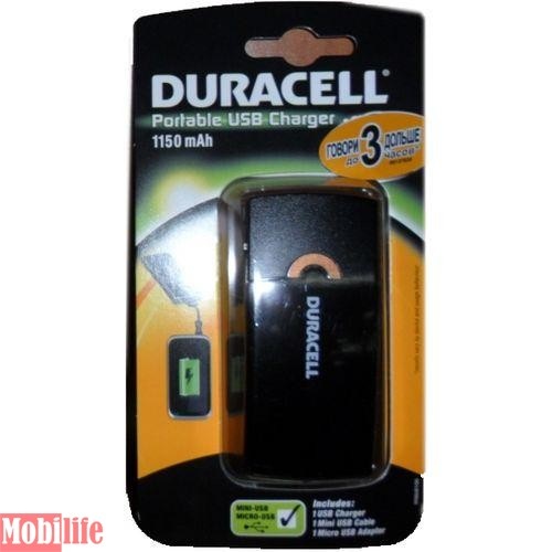 Аккумулятор универсальный DURACELL 1150mAh USB - 525424