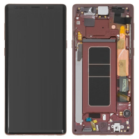 Дисплей Samsung N960 Galaxy Note 9 з сенсором і рамкою Золотистий, Бронзовий (metallic Copper) Original