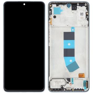 Дисплей Xiaomi Redmi Note 13 4G с сенсором и рамкой, синий, оригинал - 919154