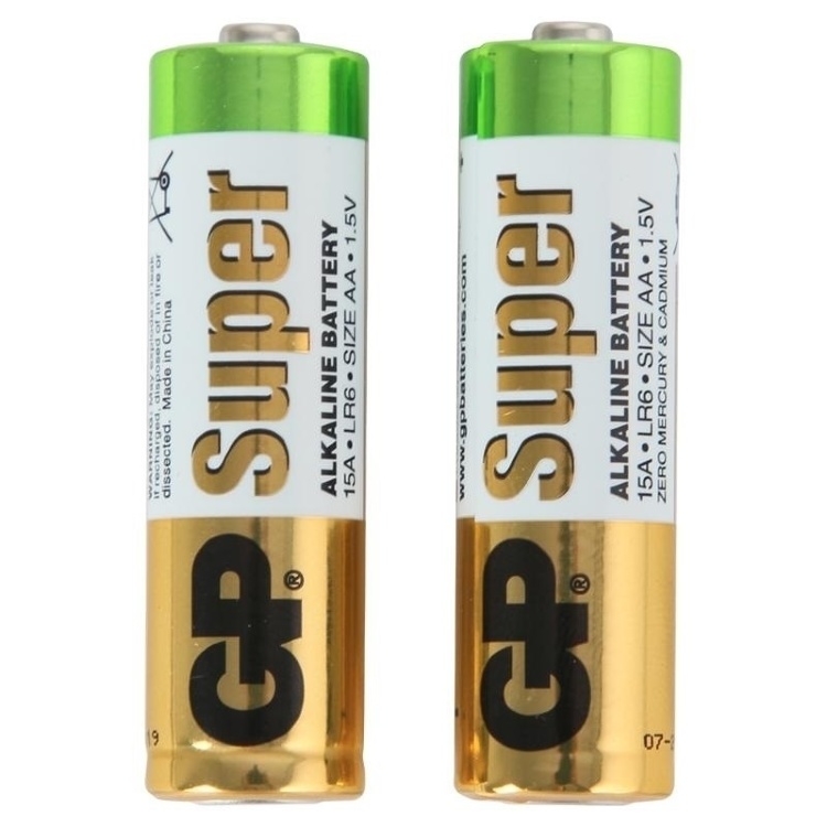 Батарейка GP AA LR06 Super 2шт Цена за 1 елемент - 533097