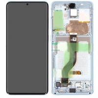 Дисплей для Samsung G985 Galaxy S20 Plus, G986 S20 Plus 5G с сенсором и рамкой Синий Оригинал GH82-22134D, GH82-22145D