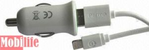 Зарядний пристрій Parmp Micro Auto Charger 2.1A + кабель Apple Lightning iPhone 5 - 527808