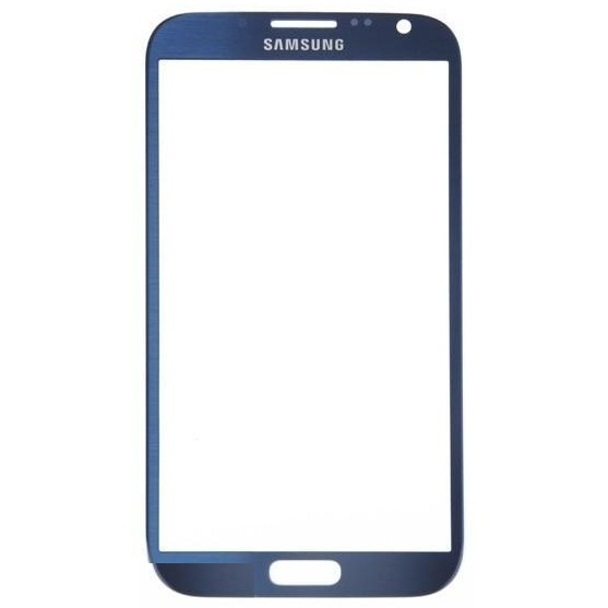 Скло дисплея для ремонту Samsung N7100 Galaxy Note 2 синій - 538584