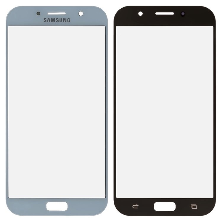 Стекло дисплея для ремонта Samsung A720 Galaxy A7 Синий - 551132