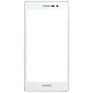 Скло дисплея для ремонту Huawei Ascend P7 Sophia Білий - 553333
