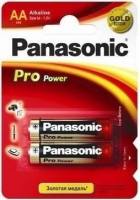 Батарейка Panasonic AA LR06 Pro Power Alkaline 2шт LR06XEG2BP Цена упаковки.