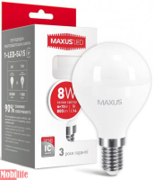 Светодиодная лампа (Led) Maxus 1-LED-5415 (G45 F 8W 3000K 220V E14)