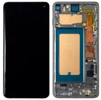 Дисплей для Samsung G973 Galaxy S10 с сенсором и рамкой, Prism Black (TFT)