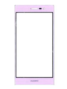 Скло дисплея для ремонту Huawei Ascend P7 Sophia Рожевий - 553334