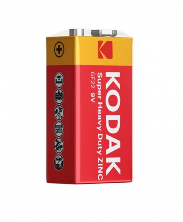 Батарейка Kodak 9V крона 6F22 HEAVY DUTY - 535089