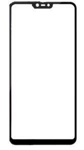 Стекло дисплея для ремонта Xiaomi Mi8 Lite Черный - 557820