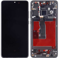 Дисплей для Huawei P30 с сенсором и рамкой, черный (OLED)