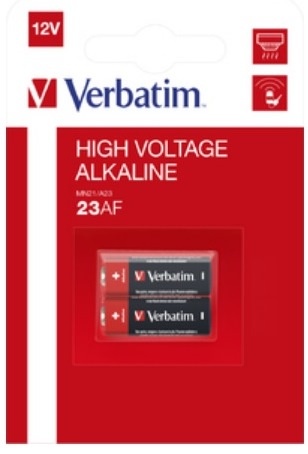 Батарейка Verbatim 23AE, A23, MN21 12V 2шт High Voltage Alkaline Цена упаковки. - 548447