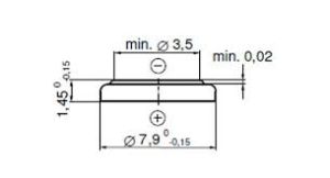 Батарейка часовая Renata 341, V341, SR714SW, 627 - 538941