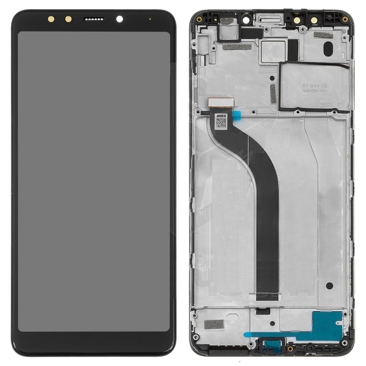 Дисплей для Xiaomi Redmi 5 с сенсором и рамкой черный - 555627