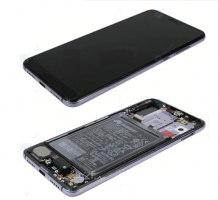 Дисплей для Huawei P20 Pro (CLT-L29, CLT-L09) с сенсером и рамкой Фиолетовый Оригинал