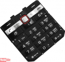 Клавиатура (кнопки) Sony Ericsson G502 Черная