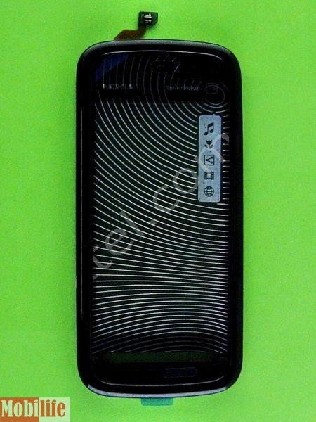 Сенсорное стекло (тачскрин) для Nokia 5800 с передней панелью Black OR