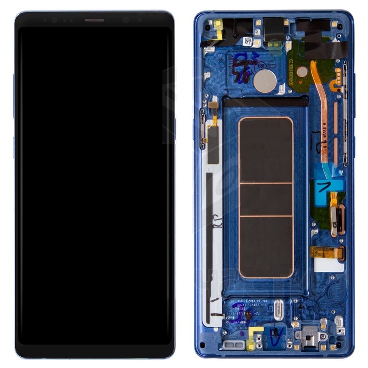 Дисплей для Samsung N950F Galaxy Note 8 с сенсором и рамкой Синий - 556726