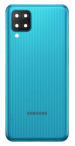Задняя крышка Samsung M127 Galaxy M12 2021 с стеклом камеры, зеленый - 913994