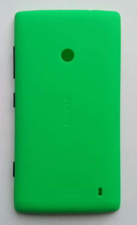 Задняя крышка Nokia 520 Lumia, 525 Lumia, RM-914 с боковыми кнопками зеленая - 559014