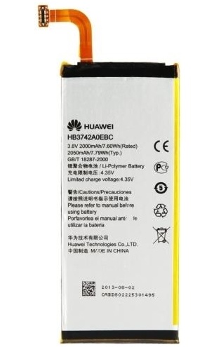 Аккумулятор для Huawei (HB3742A0EBC, HB3742AOEBC) P6 Ascend, P6-U06, G6-U10 2050mAh - 544484