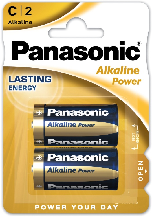 Батарейка Panasonic C LR14 Alkaline Power 2шт Цена упаковки. - 203111