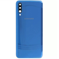 Задняя крышка Samsung A505 Galaxy A50 2019 с стеклом камеры, синий