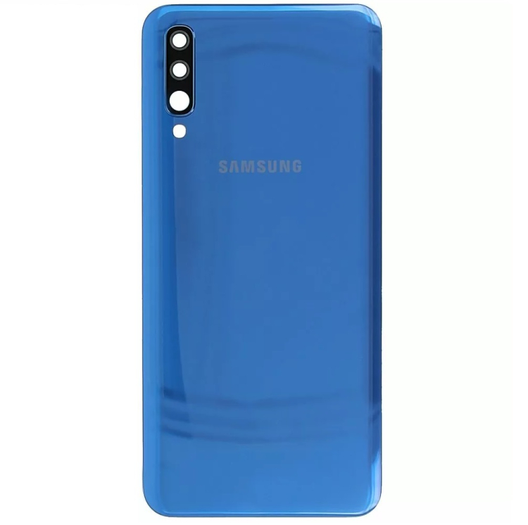 Задняя крышка Samsung A505 Galaxy A50 2019 с стеклом камеры, синий - 913995