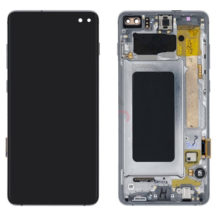 Дисплей для Samsung G975F Galaxy S10+ с сенсором и рамкой черный (Oled) - 559114