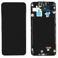 Дисплей для Samsung A305F Galaxy A30 2019 с сенсором и рамкой черный оригинал GH82-19202A