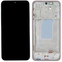Дисплей Samsung A266 Galaxy A26 с сенсором и рамкой, Peach Pink, оригинал