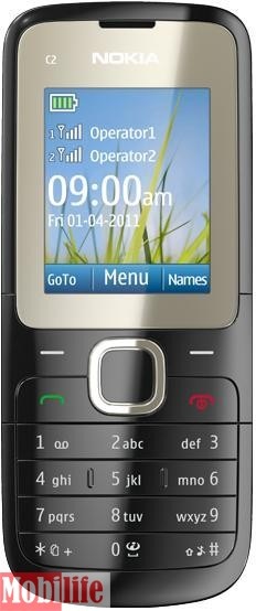Nokia C2-00 Dual Black - 