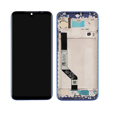 Дисплей для Xiaomi Redmi Note 7, Note 7 Pro с сенсором и рамкой Черный-Синий - 558818