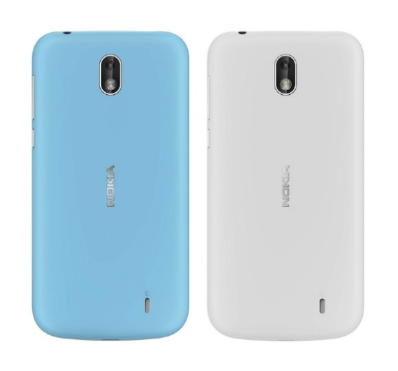 Задняя крышка Nokia 1 XP-150 (1A21RSR00VA) Серый, голубой - 559712