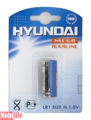 Батарейка Hyundai N, LR1 2шт Цена 1шт. - 500938